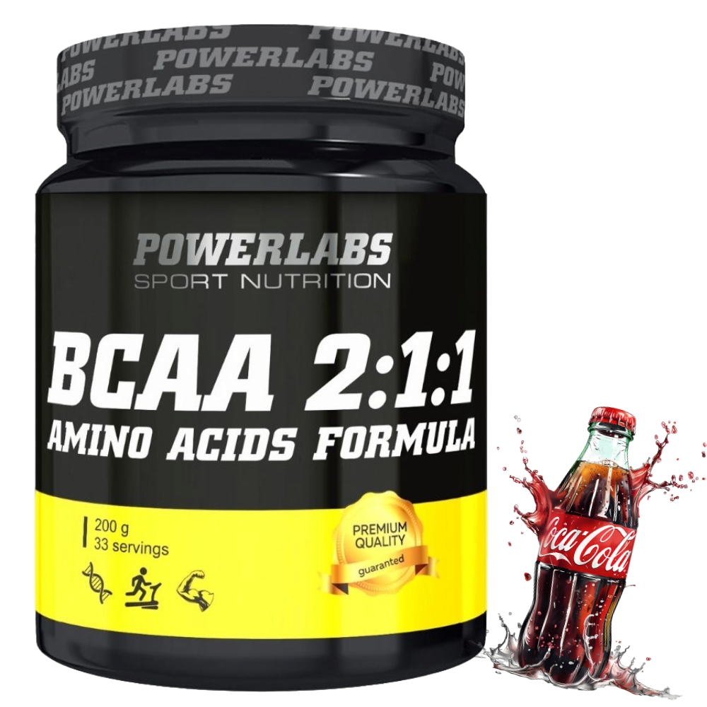 BCAA PowerLabs BCAA (БЦАА) 200 g Cherry cola